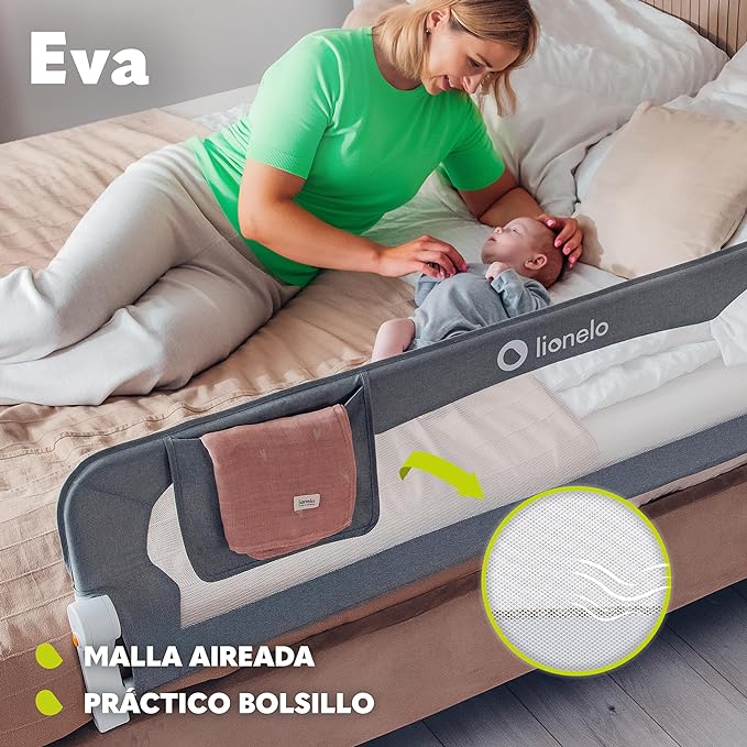 La mejor barrera de cama para bebé: Lionelo Eva Barrera